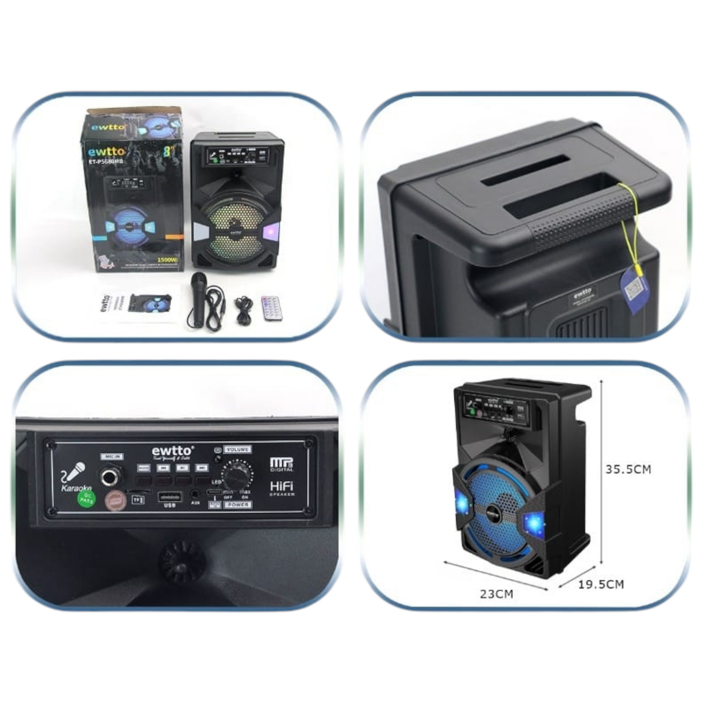 Bocina Recargable 8" P5680