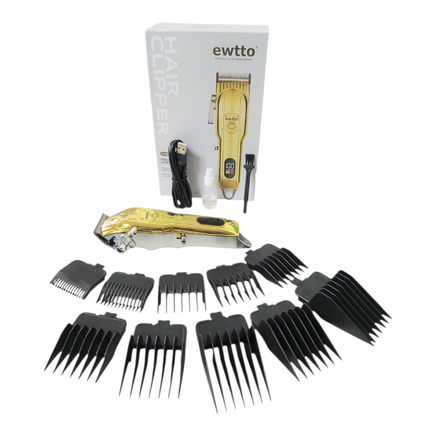 Máquina Inalámbrica y Recargable para Cabello y Barba Ewtto Y3474