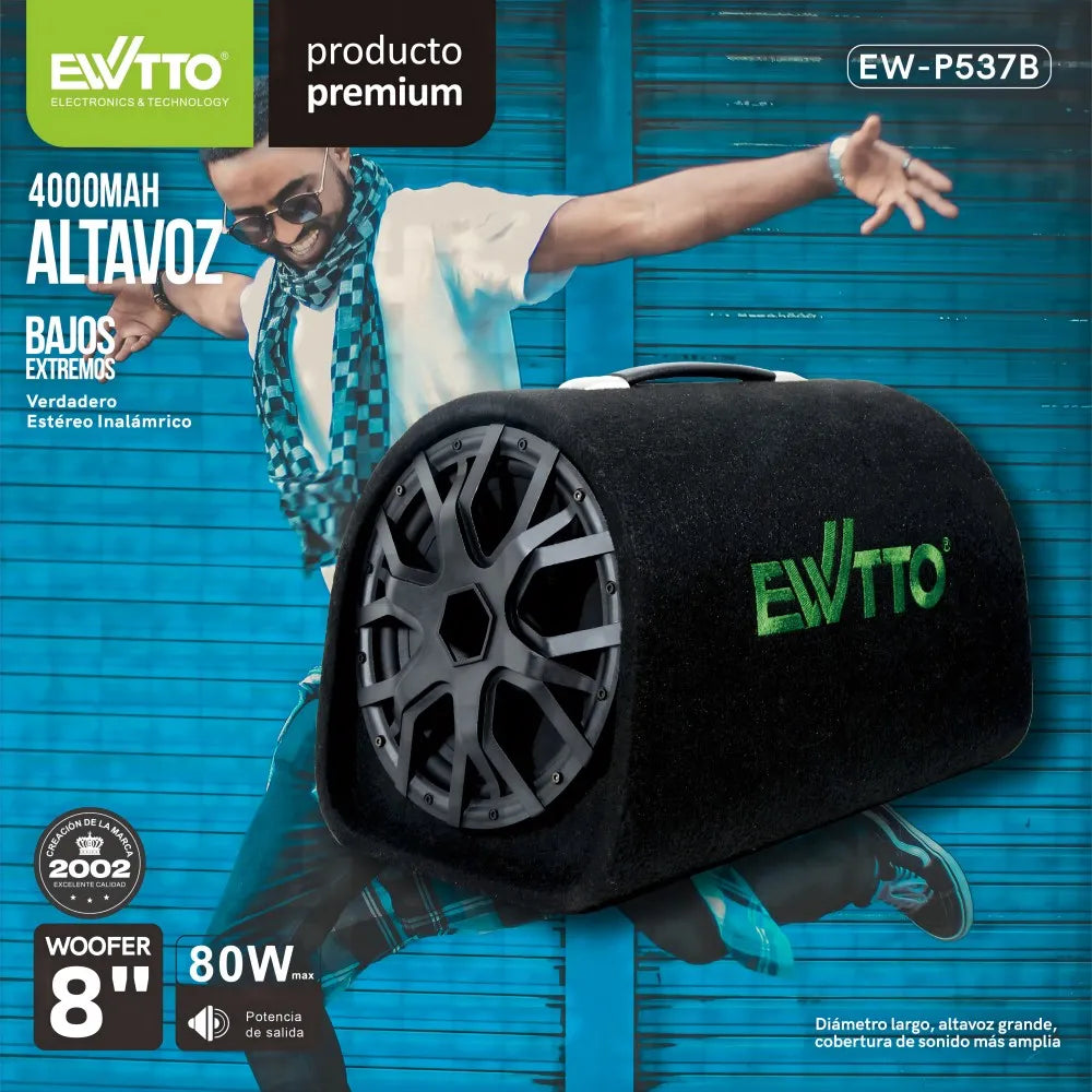 Bazuca Recargable 8" Ewtto P537