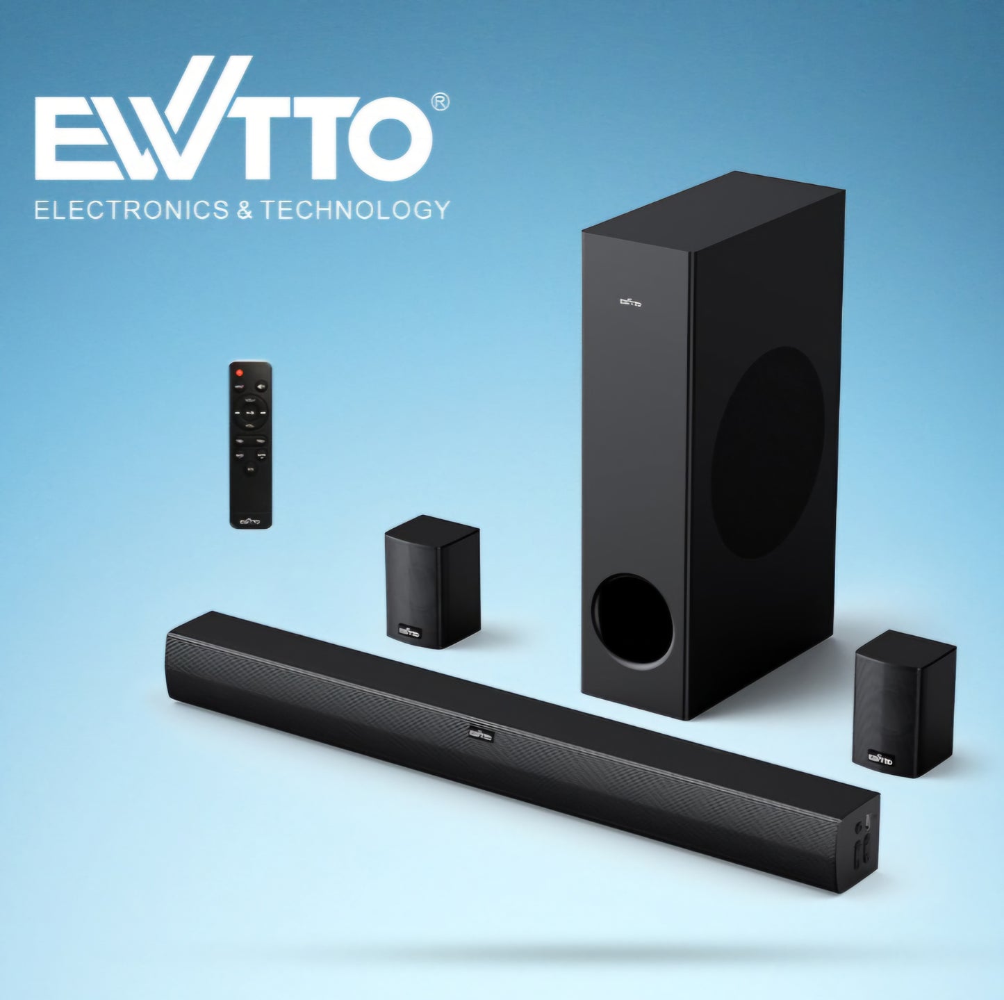 Barra de Sonido con Woofer Ewtto P307