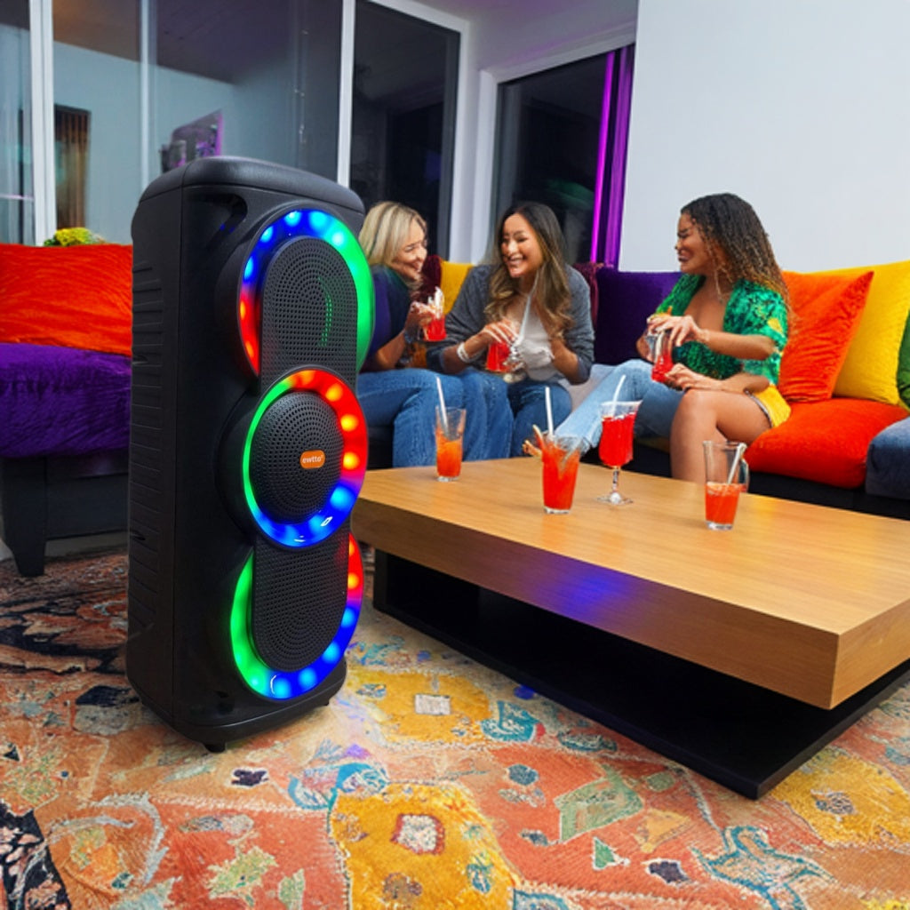 Bocina Recargable P4685 con Luces RGB | Sonido potente para tu música y fiestas