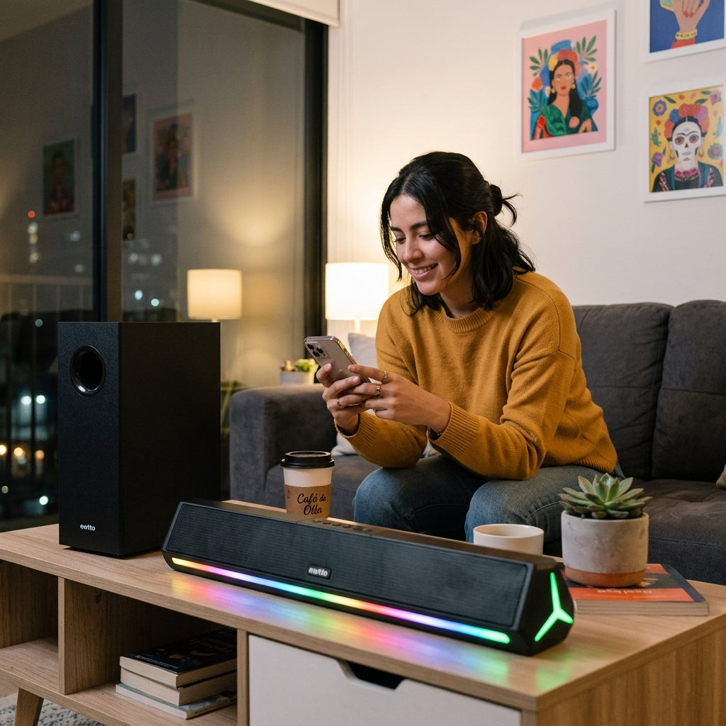 Barra de Sonido con Woofer Ewtto P3555