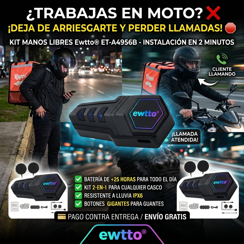 Auriculares para Casco Ewtto ET-A4956B