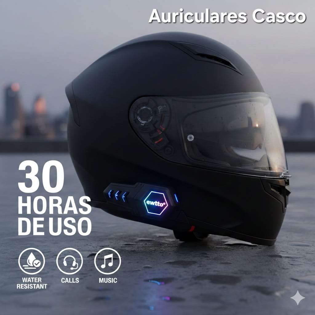 Auriculares para Casco Ewtto ET-A4956B