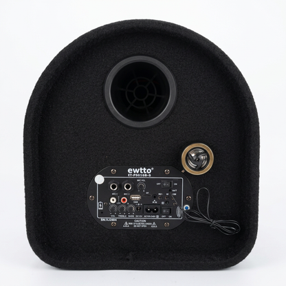 Panel de conexiones y controles de la bocina EWTTO ET-P5016B-S