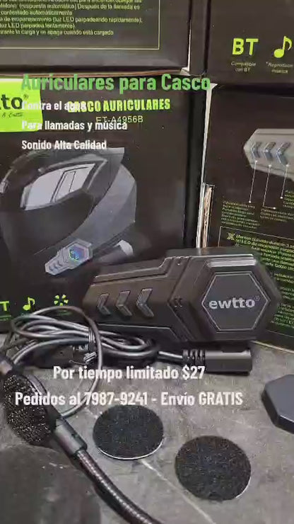 Auriculares para Casco Ewtto ET-A4956B