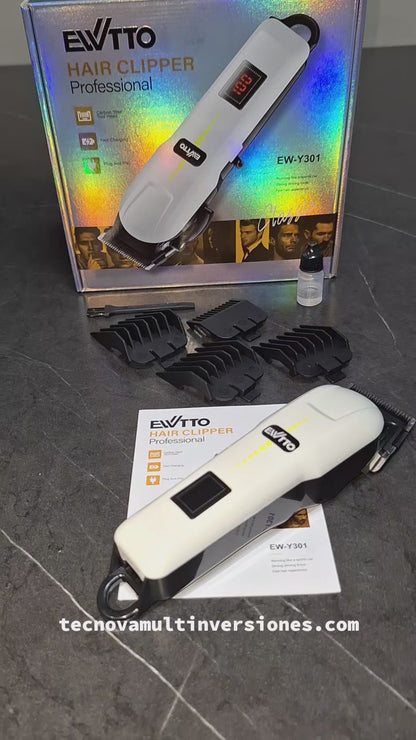 Cortadora Profesional para Cabello y Barba Ewtto EW-Y301 – Potencia, Precisión y Estilo