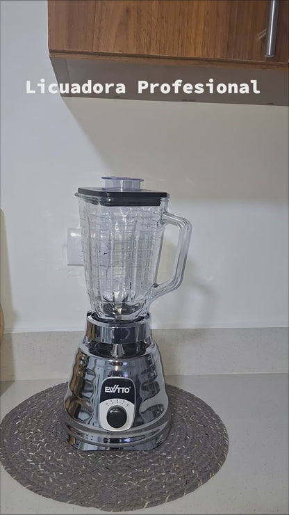 Licuadora Profesional  700W de Vidrio, 6 Cuchillas, Ewtto EW-Y322
