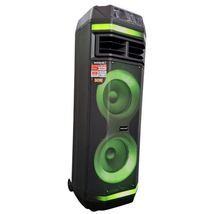 Torre de Sonido con Subwoofer + Micrófono Inalámbrico | Siaowe SE-0512