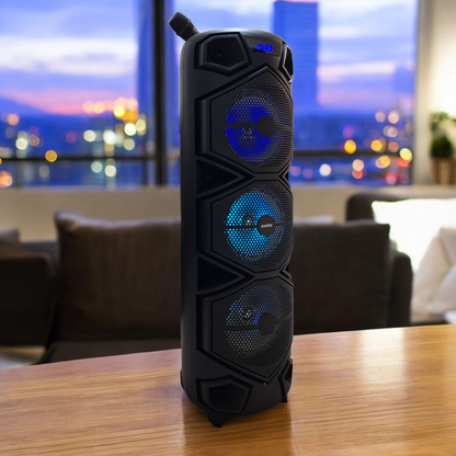 Torre de Sonido Portátil Ewtto ET-P5664MBC con Bluetooth, Luces RGB y Micrófono