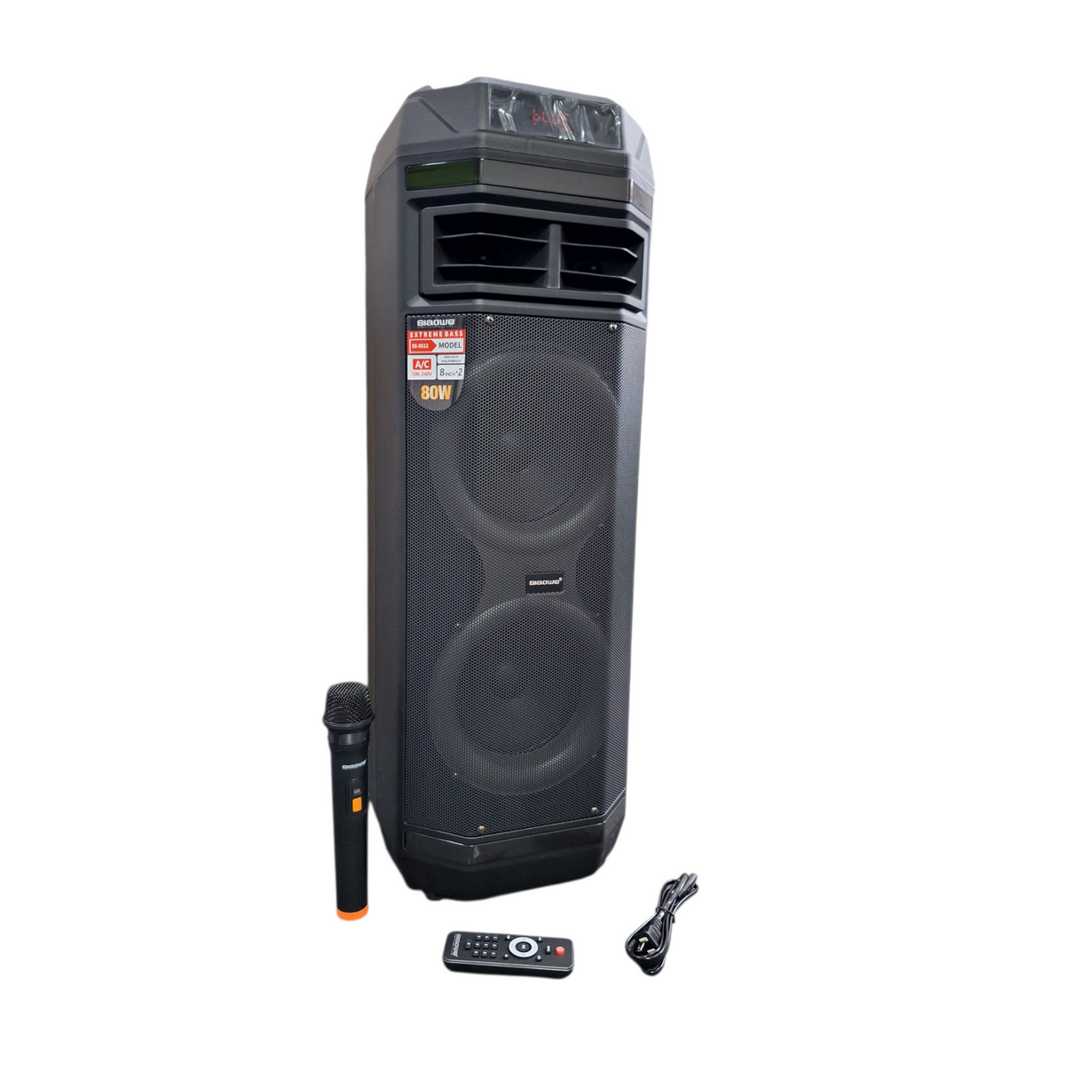 Torre de Sonido con Subwoofer + Micrófono Inalámbrico | Siaowe SE-0512