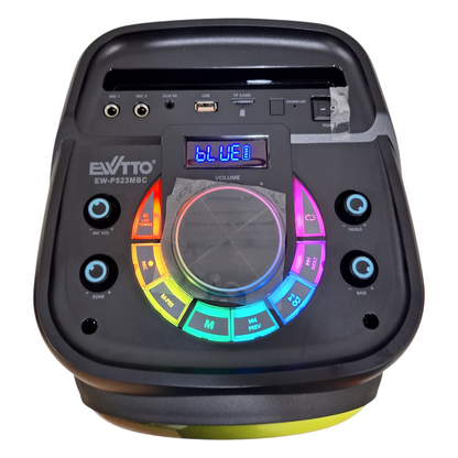 Torre de Sonido con Subwoofer + Luces RGB + Micrófono Ewtto EW-P523MBC