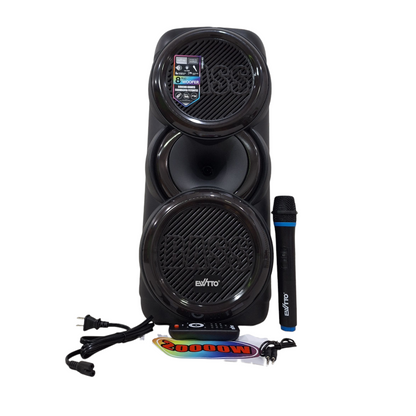 Torre de Sonido con Subwoofer + Luces RGB + Micrófono Ewtto EW-P523MBC