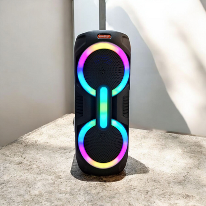 Torre de Sonido Portátil Ewtto ET-P5800MB con Micrófono y Luces RGB
