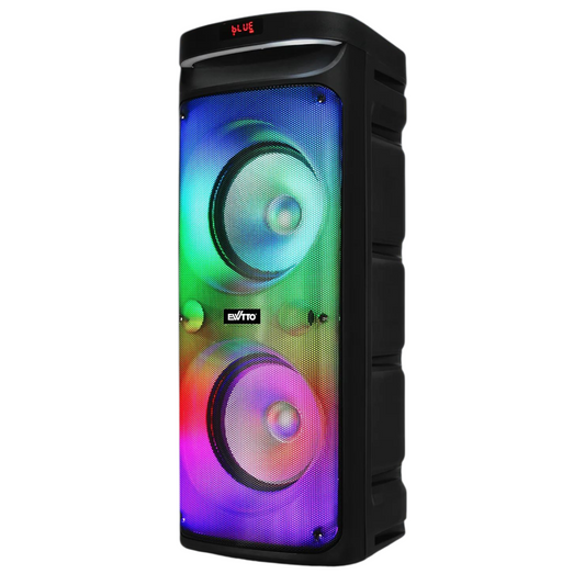 Torre de Sonido Ewtto EW-P516MB con Woofer Doble 10” y Luces RGB