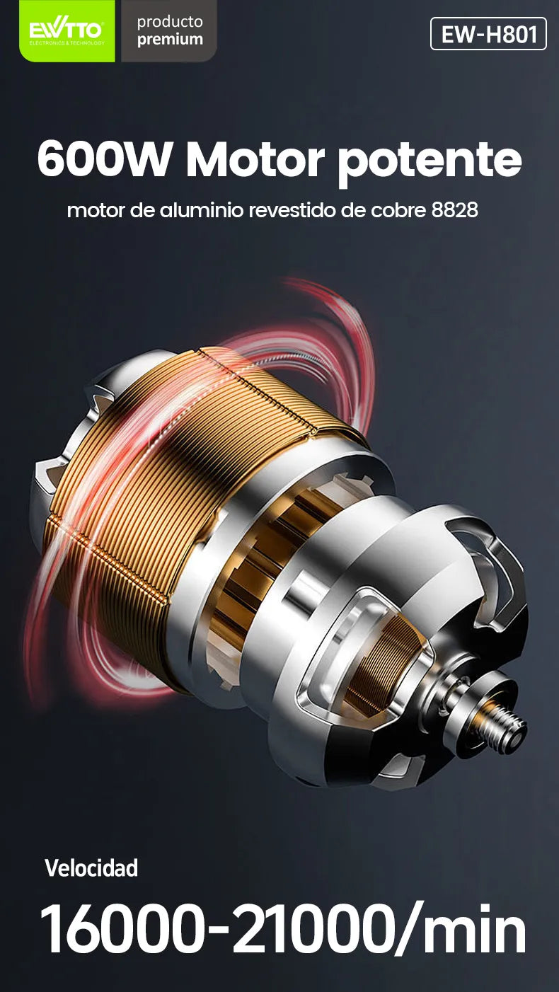 Licuadora 600W Ewtto H801 (negro)