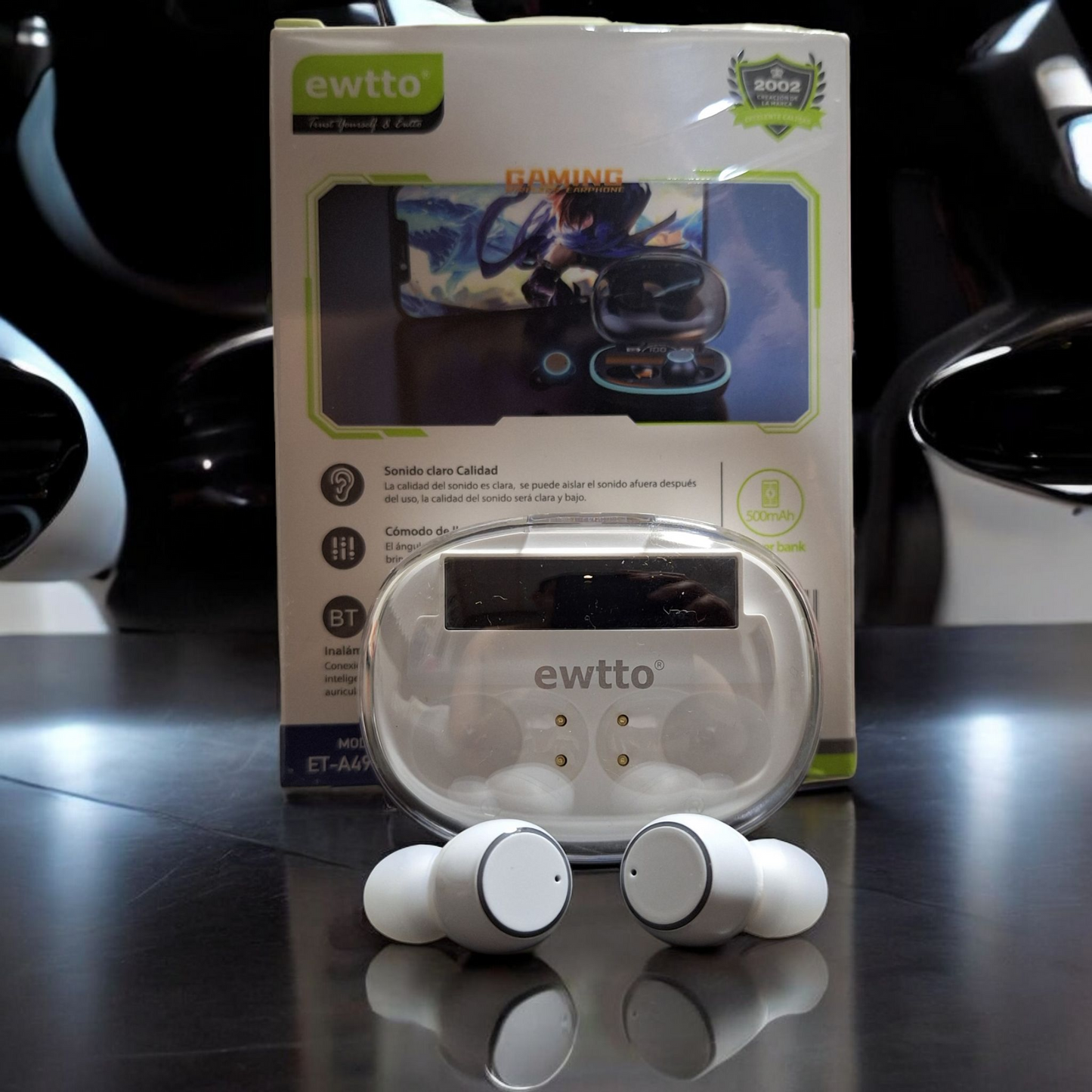 Auriculares Inalámbricos EWTTO ET-A4992BW – Bluetooth 5.3 Gaming Edition