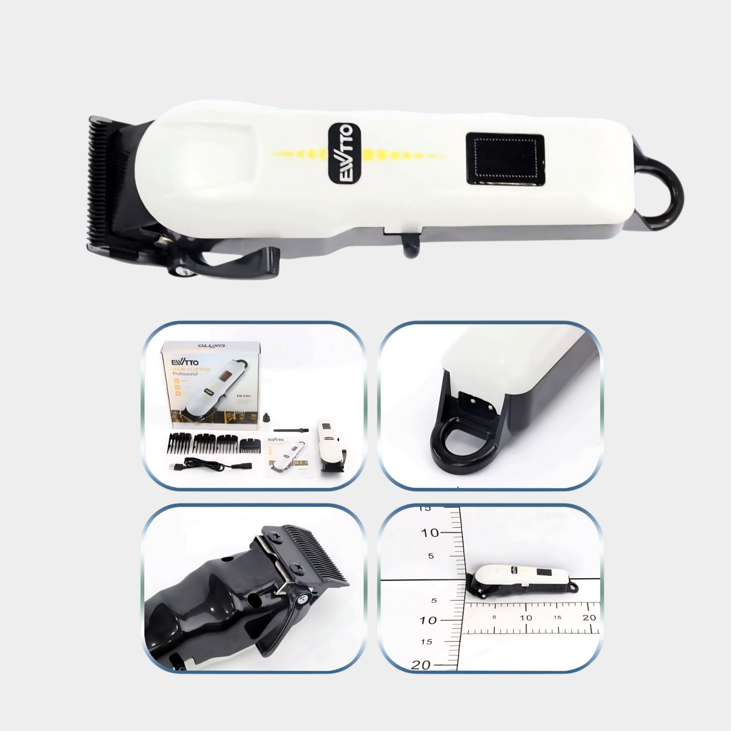 Cortadora Profesional para Cabello y Barba Ewtto EW-Y301 – Potencia, Precisión y Estilo