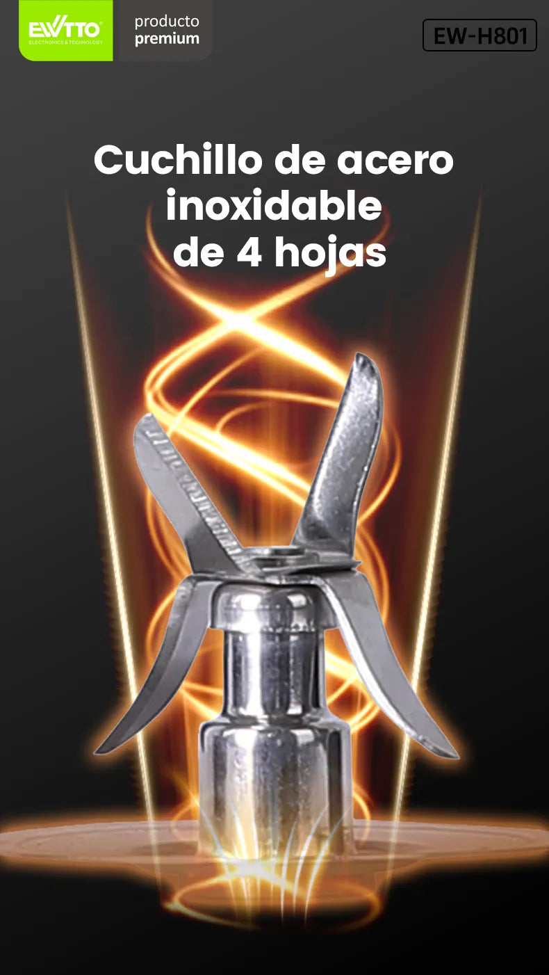 Licuadora 600W Ewtto H801 (negro)