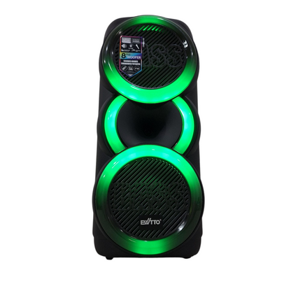 Torre de Sonido con Subwoofer + Luces RGB + Micrófono Ewtto EW-P523MBC